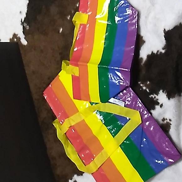2 Ikea Bags STORSTOMMA + KVANTING Rainbow totes Bags pride Bundle - Picture 2 of 9